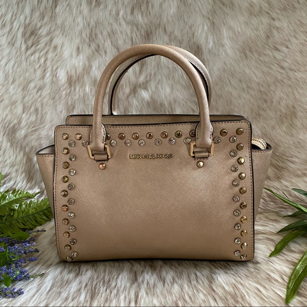 Michael Kors Jewel Selma Two- Way Satchel Bag